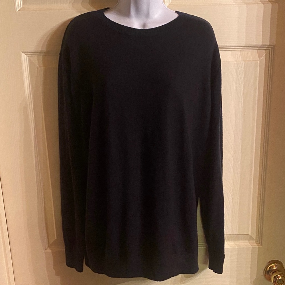 Cuts Clothing Navy Crewneck Sweater
